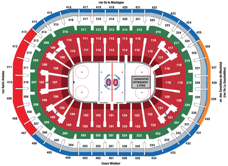 Centre Bell Seating Chart