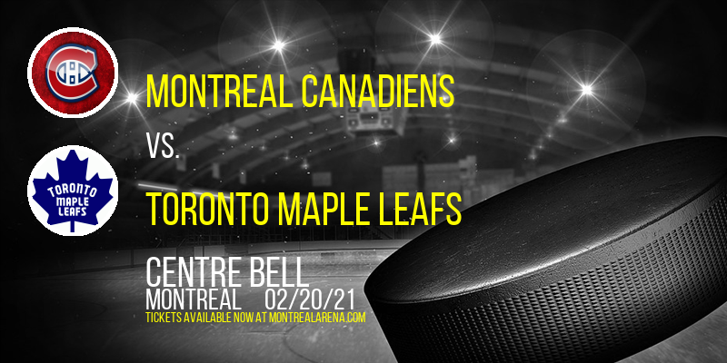 Montreal Canadiens vs. Toronto Maple Leafs at Centre Bell tickets Montreal Canadiens vs. Toronto Maple Leafs at Centre Bell