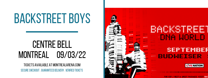 Backstreet Boys at Centre Bell tickets Backstreet Boys at Centre Bell