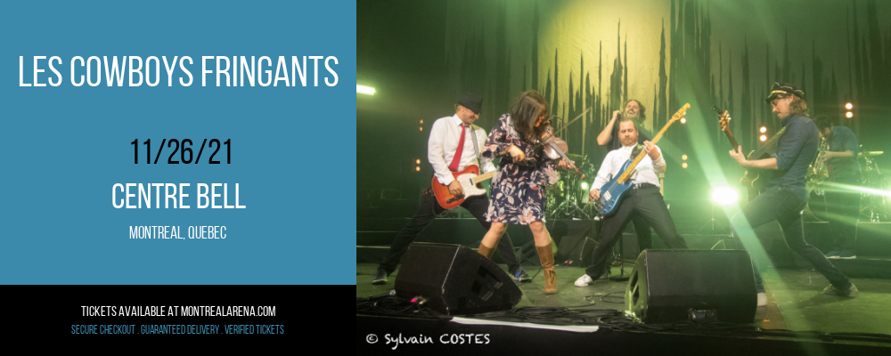Les Cowboys Fringants at Centre Bell tickets Les Cowboys Fringants at Centre Bell