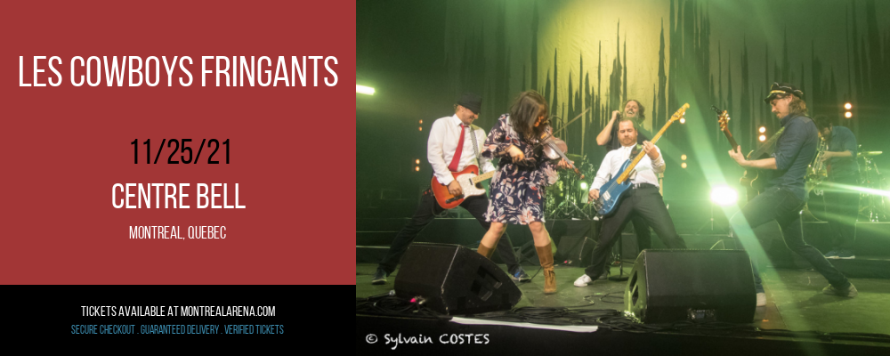 Les Cowboys Fringants at Centre Bell tickets Les Cowboys Fringants at Centre Bell