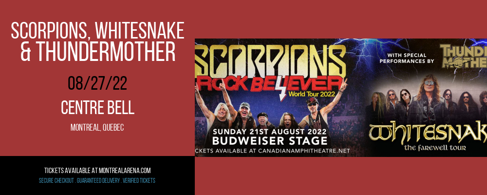 Scorpions, Whitesnake & Thundermother at Centre Bell
