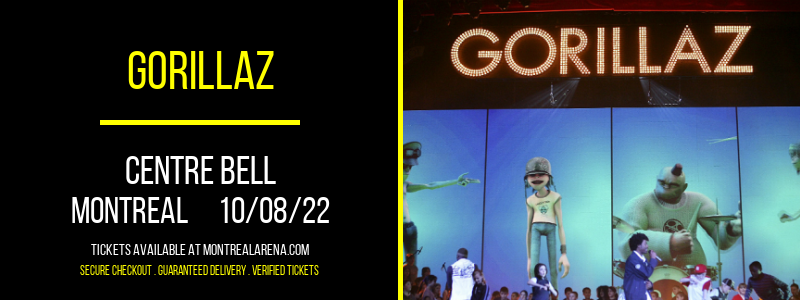 Gorillaz at Centre Bell tickets Gorillaz at Centre Bell