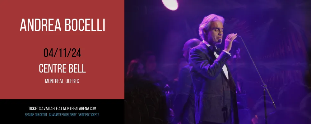 Andrea Bocelli at Centre Bell